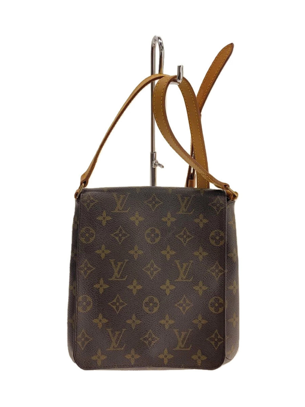 LOUIS VUITTON Musette Salsa Monogram Canvas Long Shoulder Bag Brown All over